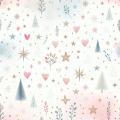 Pastel Christmas Pattern
