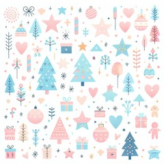 Pastel Christmas Pattern
