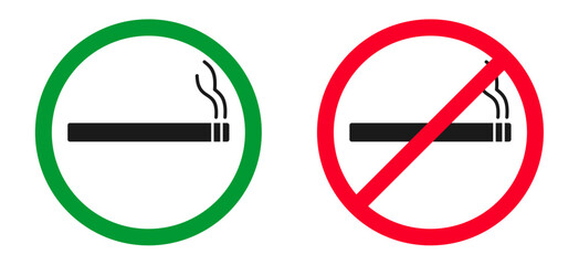 no smoking area and smoking area sign