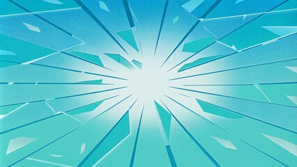 Obraz premium abstract illustration of broken glass window