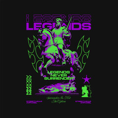 Obraz premium Streetwear T-shirt Design Vector, Urban T-shirt Design for Print on Demand. Streetwear Graphic Tee. Brutalism Design for T shirt, Streetwear Graphic for DTF DTG Printing. Trendy Urban Design