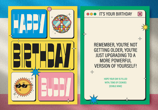 Retro Birthday Card