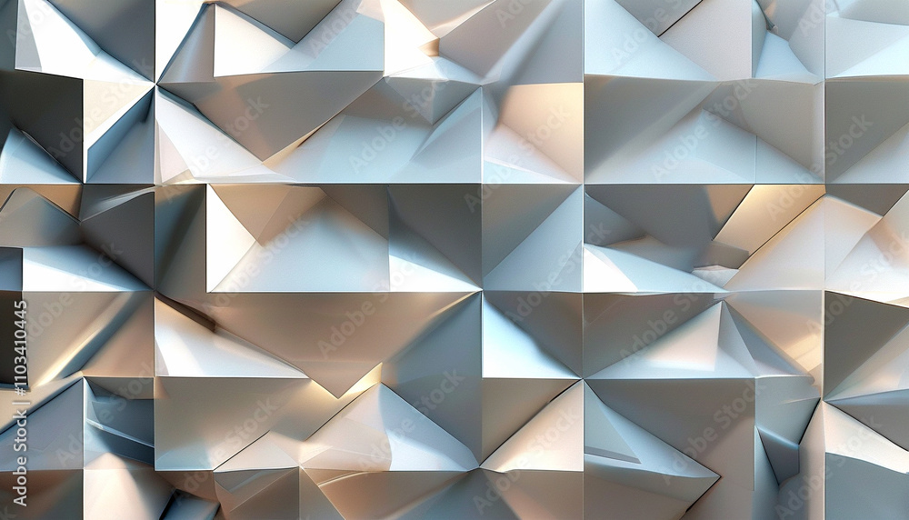 Poster abstract geometric patterns create a captivating visual landscape of light and shadow