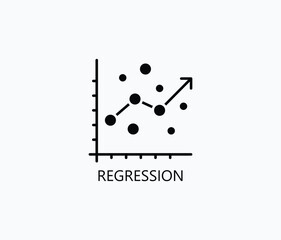Regression Vector, Icon Or Logo Sign Symbol Illustration 