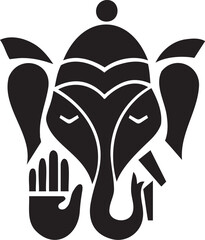 Illustration Design of Indian God Ganesha clipart