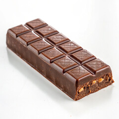 chocolate on white background