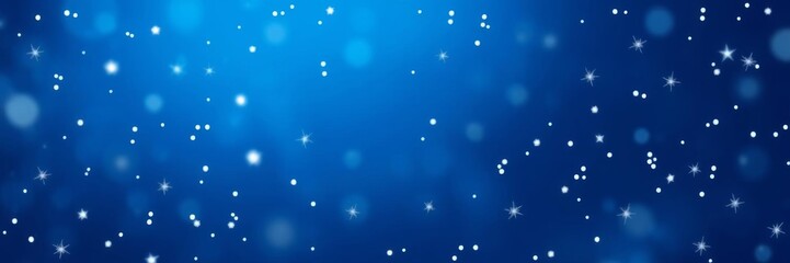 Hyper realistic photo of blue background with snow flakes, perfect for Christmas card concept, isolated on white background with copy space for text, Christmas,  concept,  background