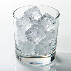 Ice cubes in glass