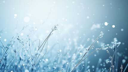 Winter-Themed Backgrounds with Snowflakes and Frosty Details
