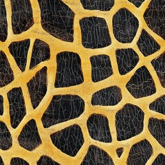 Giraffe skin pattern