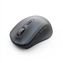 Modern Ergonomic Computer Mouse in Matte Grey Finish