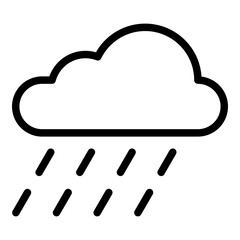 Rain icon. Vector line icon	