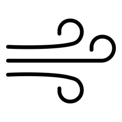 Wind icon. Vector line icon	