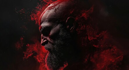 God Of War 4k Wallpaper Featuring Kratos in a Creative Gaming Landscape