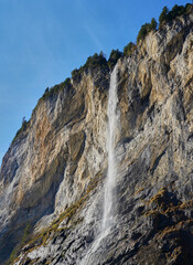 Waterfall in the Swiss alps