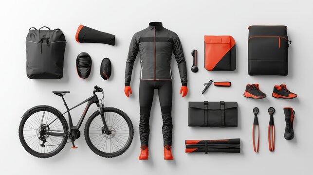 Delivery biker's outfit featuring reflective jacket urban setting lifestyle content outdoor environment close-up view safety and visibility concept