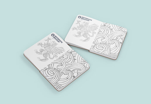 Opened Notebook Mockup