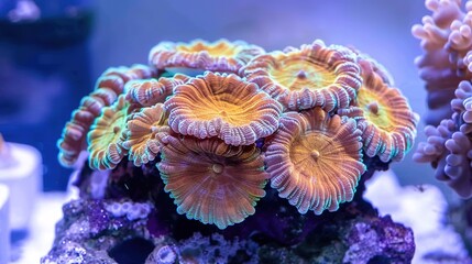 Obraz premium Cartoon Shaped Coral - a whimsical and playful visual. The coral's cartoonish design brings a fun and creative touch to the scene.