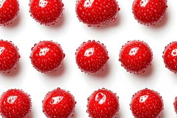 Great ripe red sweet cherry closeup background for a dining napkin and summer towel full frame
