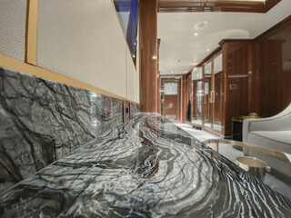 Luxurious ocean view or oceanview or outside balcony veranda cabin stateroom suite queen living...