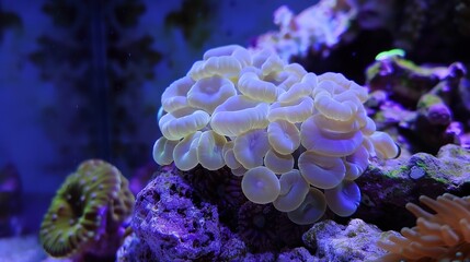 Obraz premium Cartoon Shaped Coral - a whimsical and playful visual. The coral's cartoonish design brings a fun and creative touch to the scene.