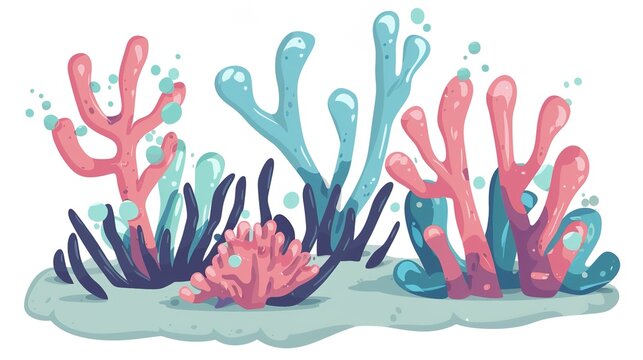 Cartoon Shaped Coral - a whimsical and playful visual. The coral's cartoonish design brings a fun and creative touch to the scene.