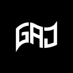 GAJ logo design, GAJ simple and modern logo. GAJ luxurious alphabet design © MdAminul