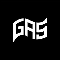 GAS logo design, GAS simple and modern logo. GAS luxurious alphabet design