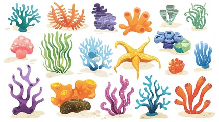 Cartoon Shaped Coral - a whimsical and playful visual. The coral's cartoonish design brings a fun and creative touch to the scene.