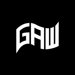 GAW logo design, GAW simple and modern logo. GAW luxurious alphabet design