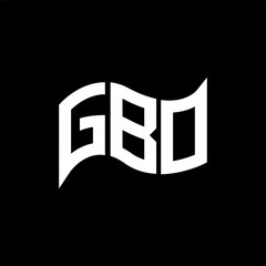 GBO logo design, GBO simple and modern logo. GBO luxurious alphabet design