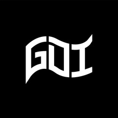 GDI logo design, GDI simple and modern logo. GDI luxurious alphabet design