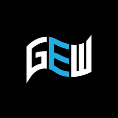 GEW logo design, GEW simple and modern logo. GEW luxurious alphabet design