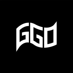 GGO logo design, GGO simple and modern logo. GGO luxurious alphabet design