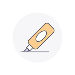 Marker  vector icon stock illustration