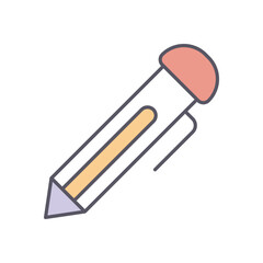 Pen  vector icon stock illustration