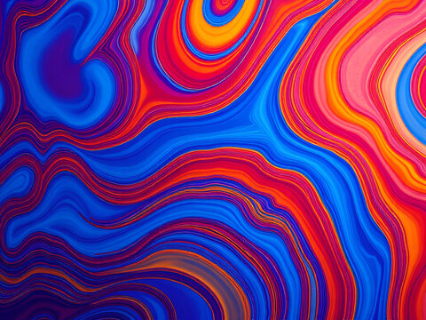 Background Inspired By A Combination Of Yellow, Blue And Red.