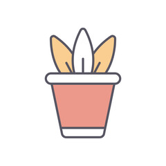 Plant  vector icon stock illustration