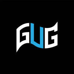 GUG logo design, GUG simple and modern logo. GUG luxurious alphabet design