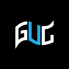 Fototapeta premium GUL logo design, GUL simple and modern logo. GUL luxurious alphabet design