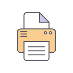 Printer vector icon stock illustration