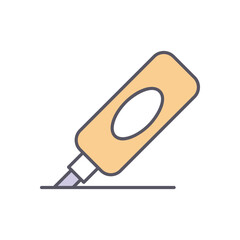 Marker  vector icon stock illustration