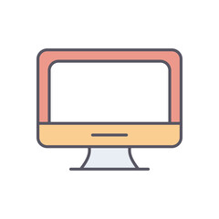 Computer  vector icon stock illustration