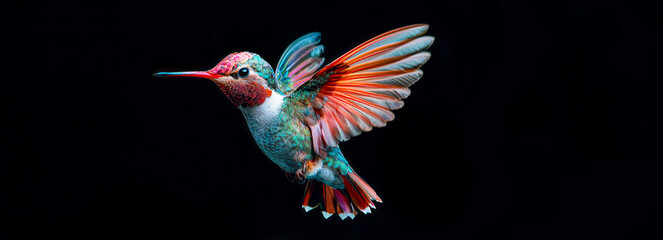 Obraz premium Graceful Wings: A Hummingbird Photography Adventure