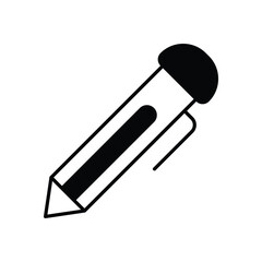 Pen  vector icon stock illustration