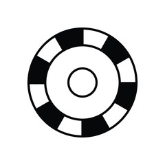 Color Wheel vector icon stock illustration