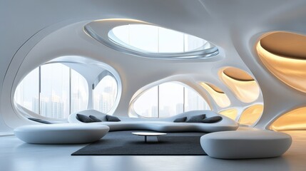 Stunning Modern Interior Design with Unique Furniture