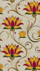 Lotus Blossoms Elegance texture thai silk