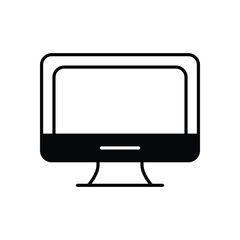 Computer  vector icon stock illustration