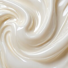 Abstract background of white creamy swirls